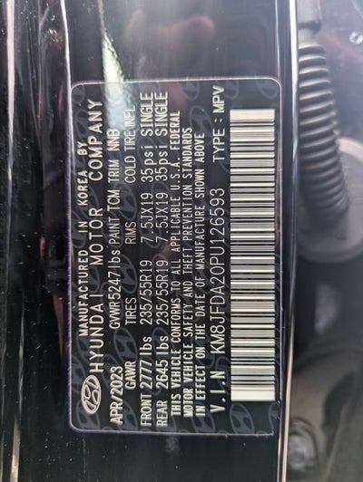 2023 Hyundai Tucson Plug-In Hybrid Limited
