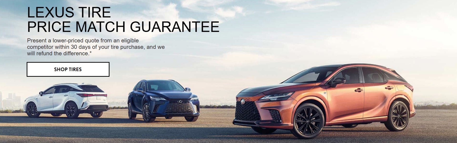 Lexus Tire Price Match Guarantee at Balise Lexus
