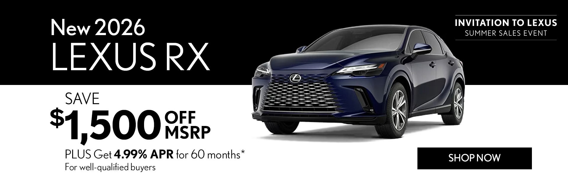 New 2026 Lexus RX