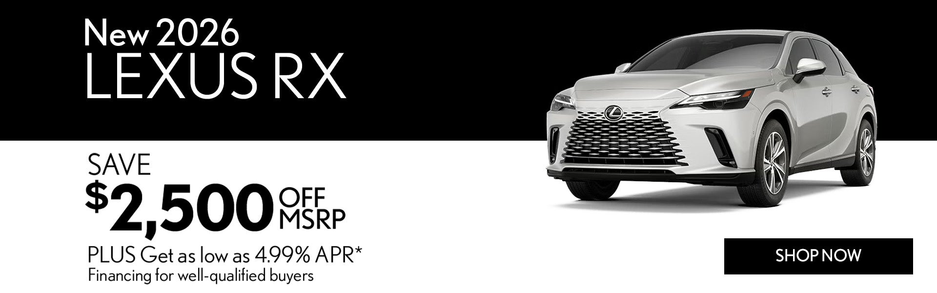 New 2026 Lexus RX