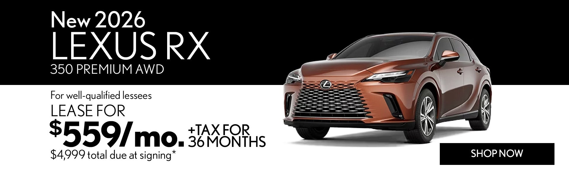 New 2026 Lexus RX 350 PREMIUM AWD
