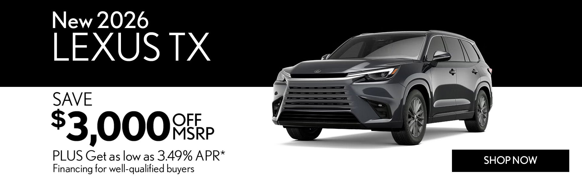 New 2026 Lexus TX