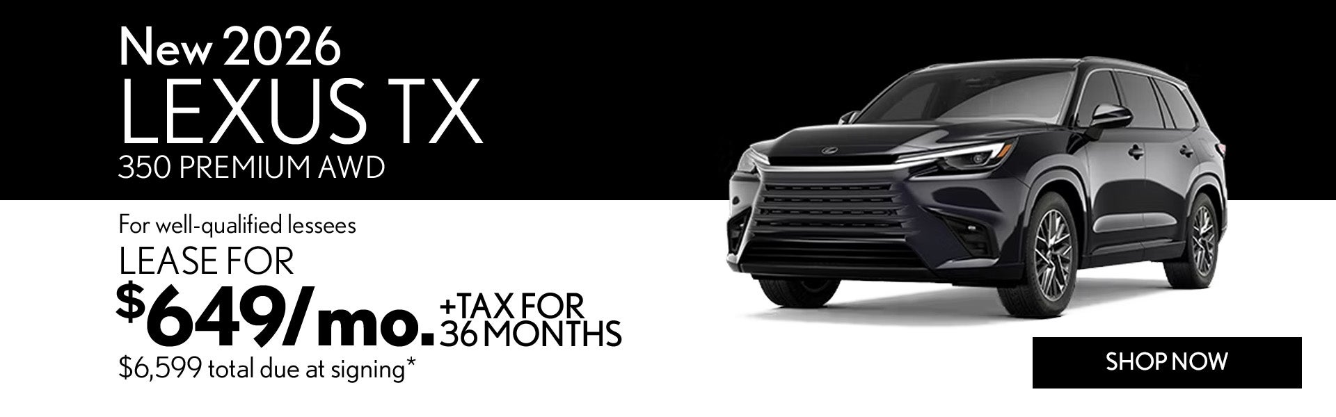 New 2026 Lexus TX 350 PREMIUM AWD