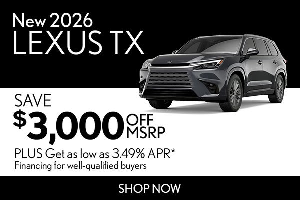 New 2026 Lexus TX