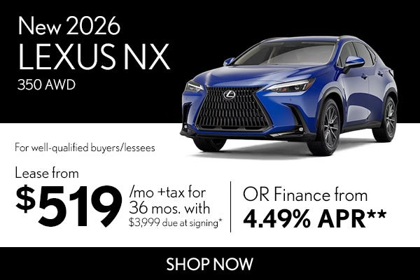 New 2026 Lexus NX 350 AWD